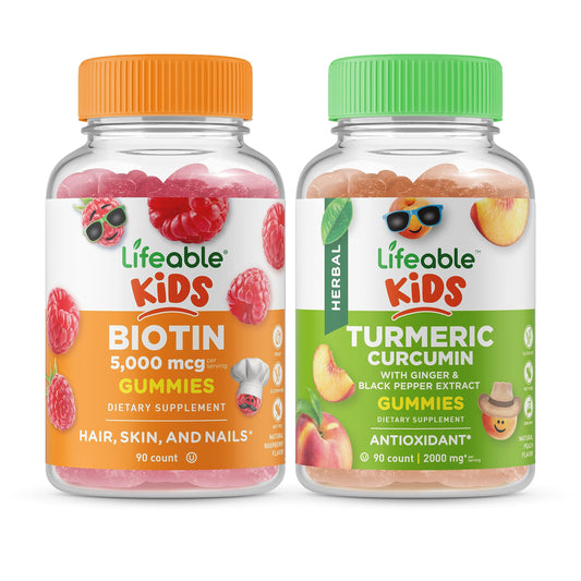 Paquete Lifeable Biotin Kids con gomitas para niños