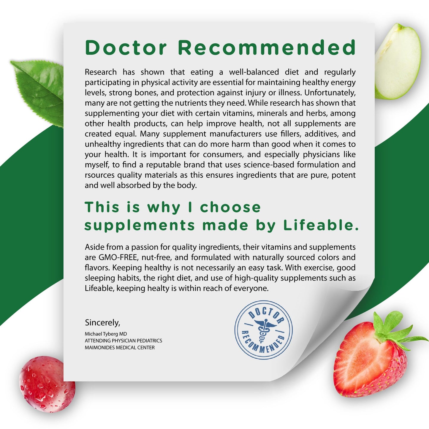 Certificaciones: Lifeable gominolas sin gluten y OGM, kosher.