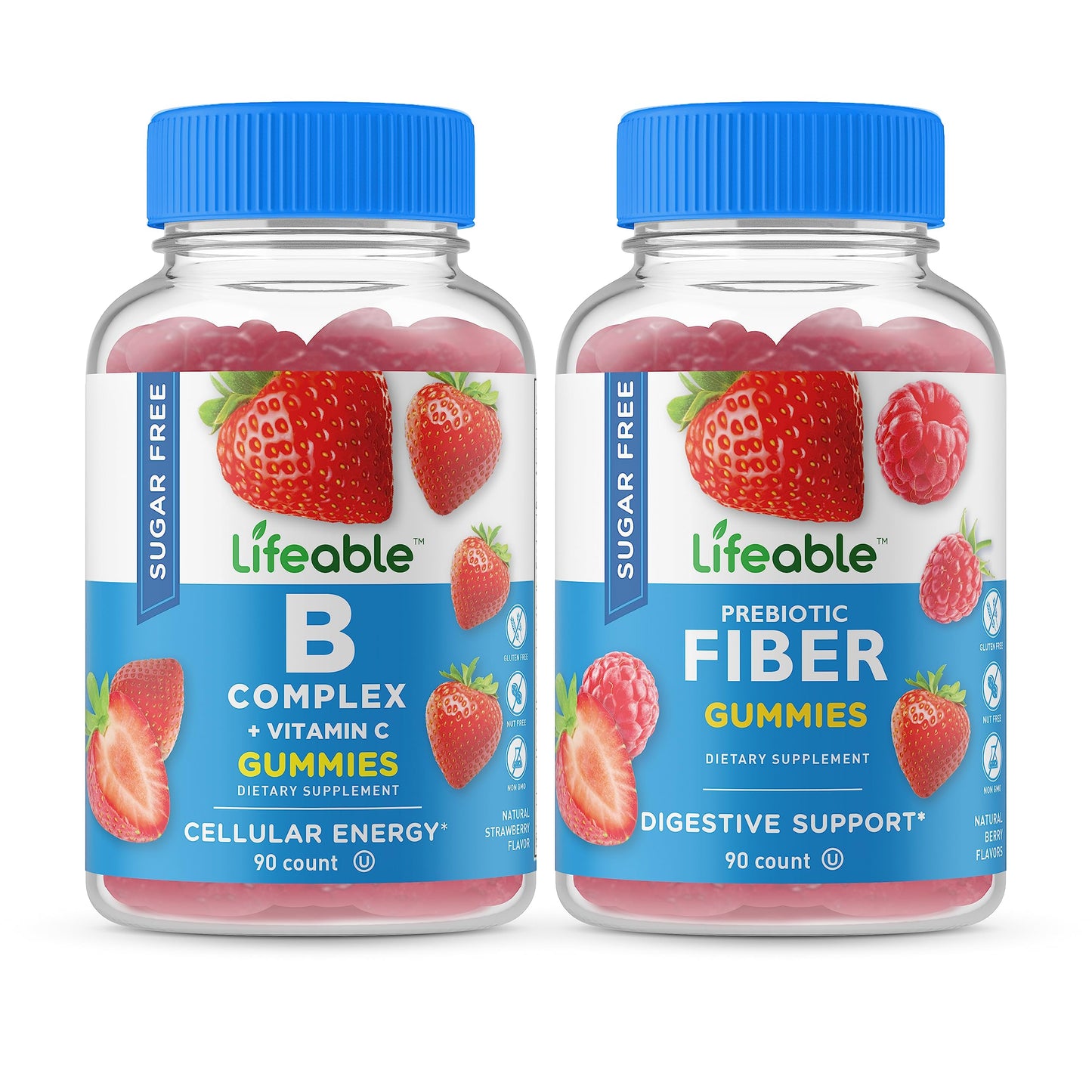 Lifeable complejo b gomitas sin azúcar vitamina suplemento
