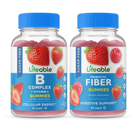 Lifeable complejo b gomitas sin azúcar vitamina suplemento