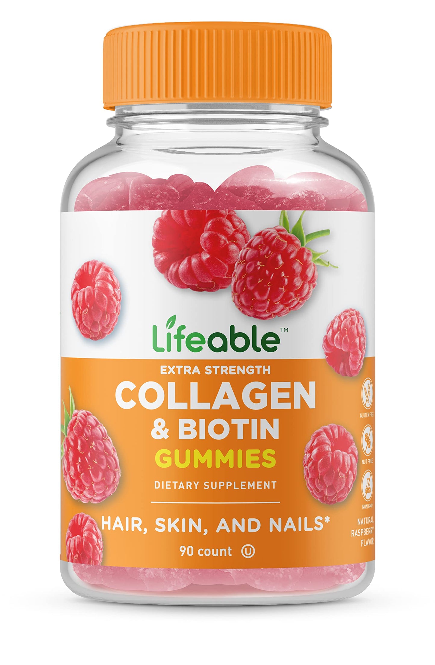 Detalle gomitas Lifeable con vitaminas para salud y belleza