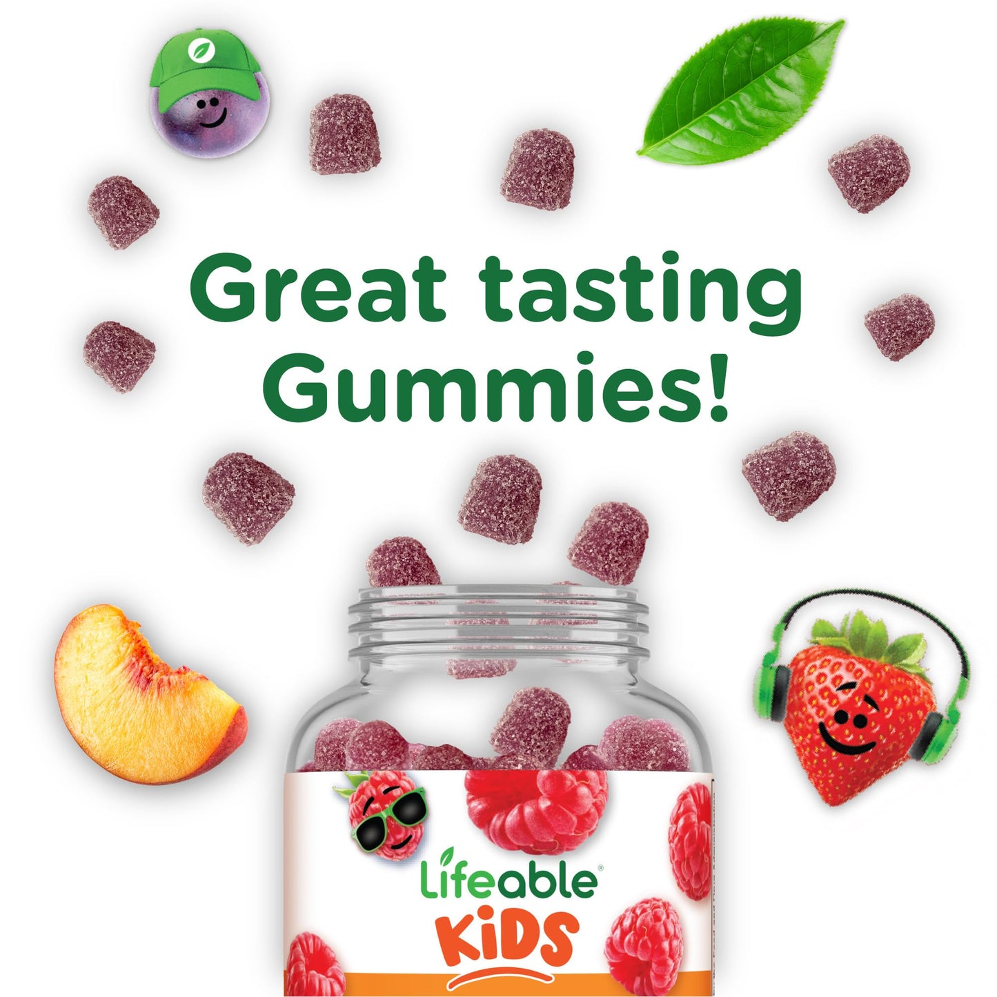 Lifeable gominolas apoyo saludable cabello piel y uñas niños