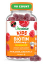Lifeable gominolas de biotina para niños sabor frambuesa