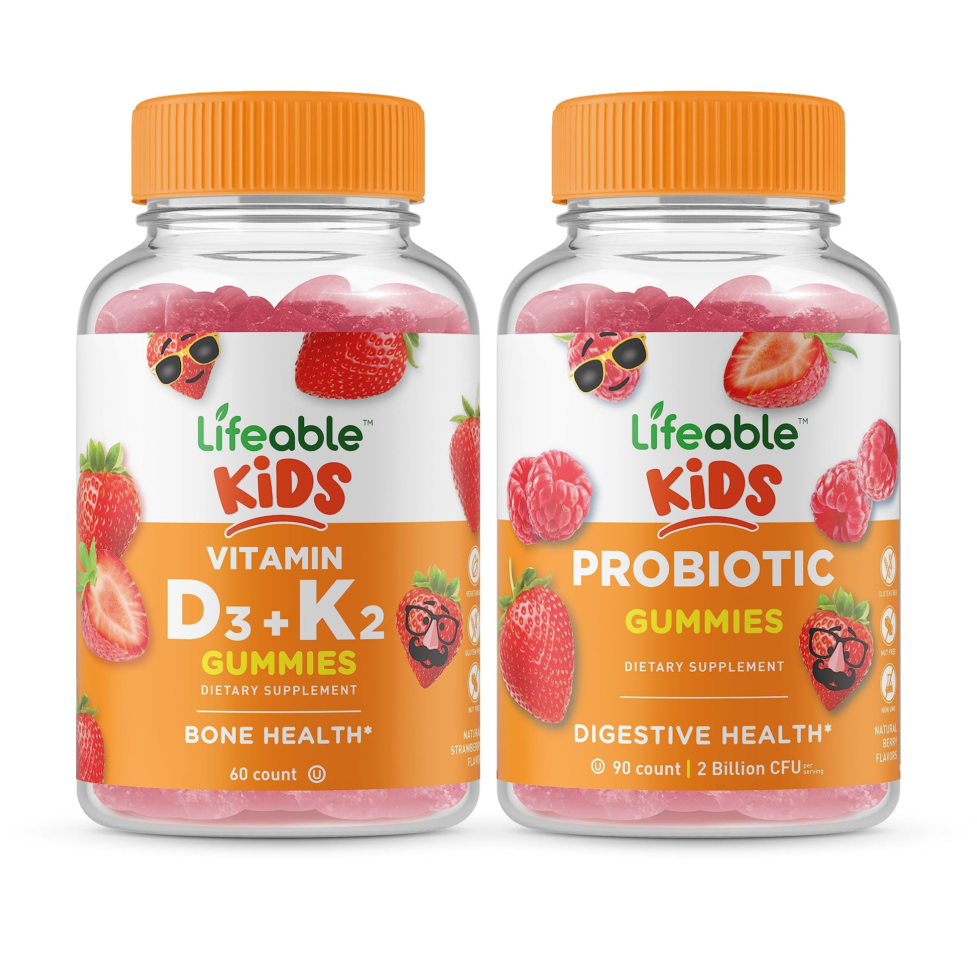Lifeable gominolas vitamina d3 k2 probiótico para niños