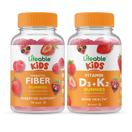 Lifeable gomitas con fibra prebiótica y vitaminas para niños