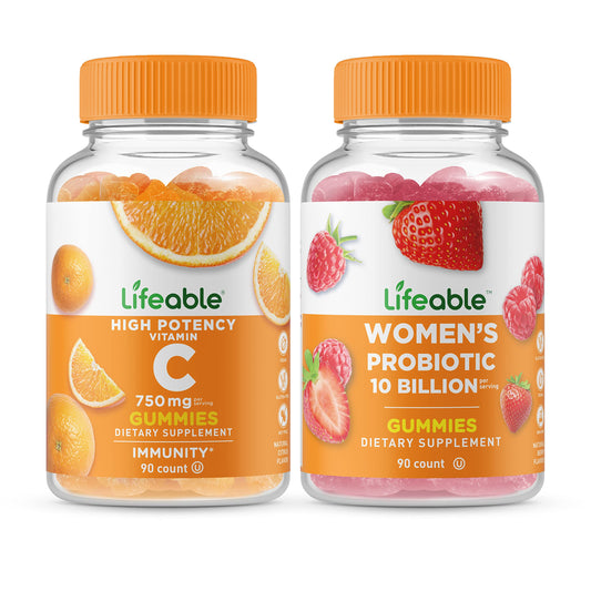 Lifeable gomitas vitamina C 750mg y probiótico paquete