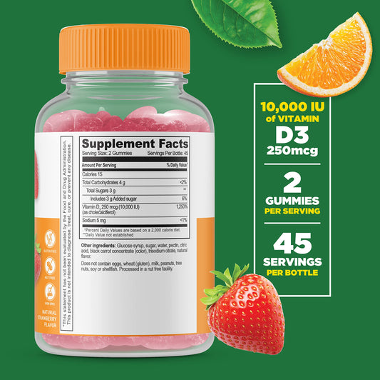 Lifeable gomitas Vitamina D y Fosfatidilserina frasco frontal