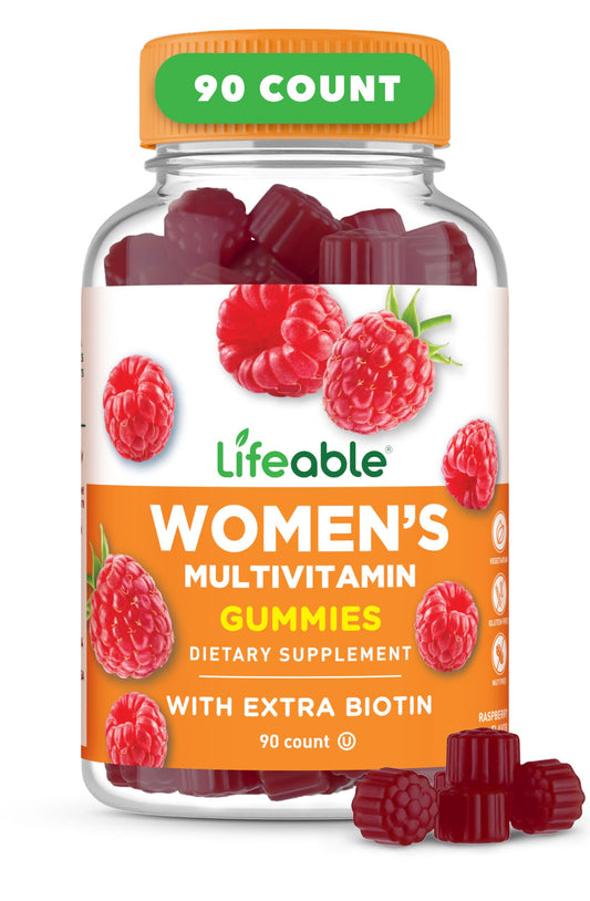 Lifeable multivitaminas para mujeres en gominolas, 90 unidades.