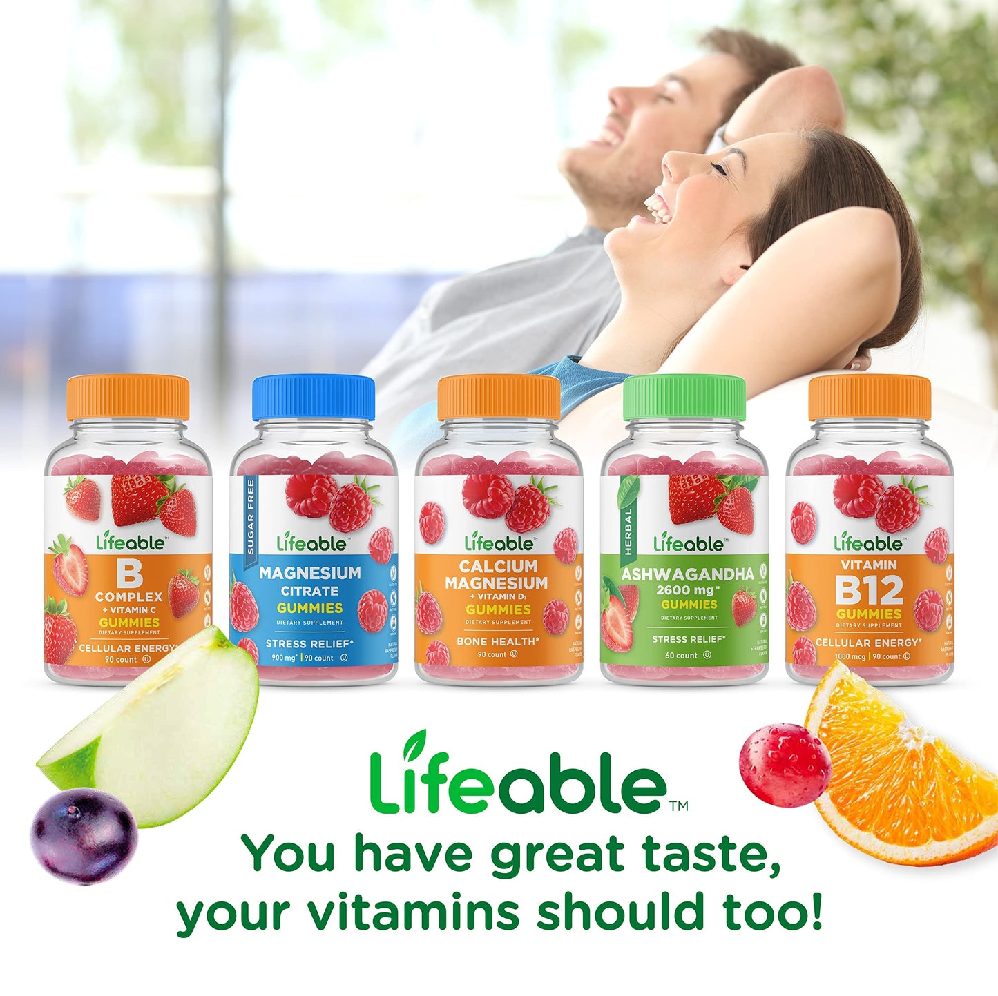 Suplemento vitamínico Lifeable gomitas sin gluten