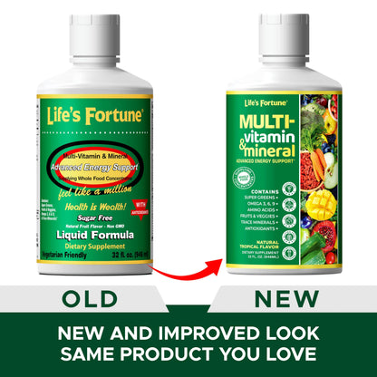 Life's Fortune Multivitamínico Líquido para bienestar general