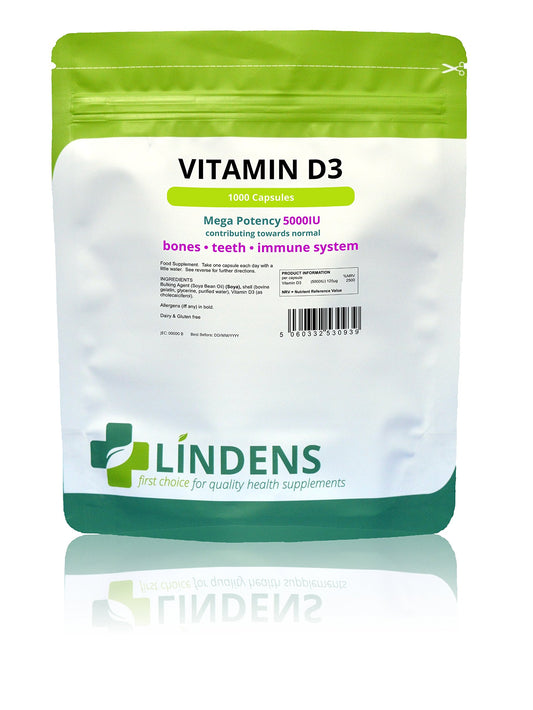 Lindens vitamina d3 frasco de 150 cápsulas