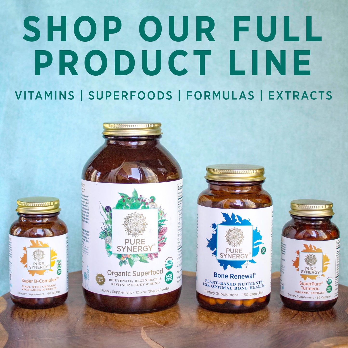 Línea completa de productos Pure Synergy