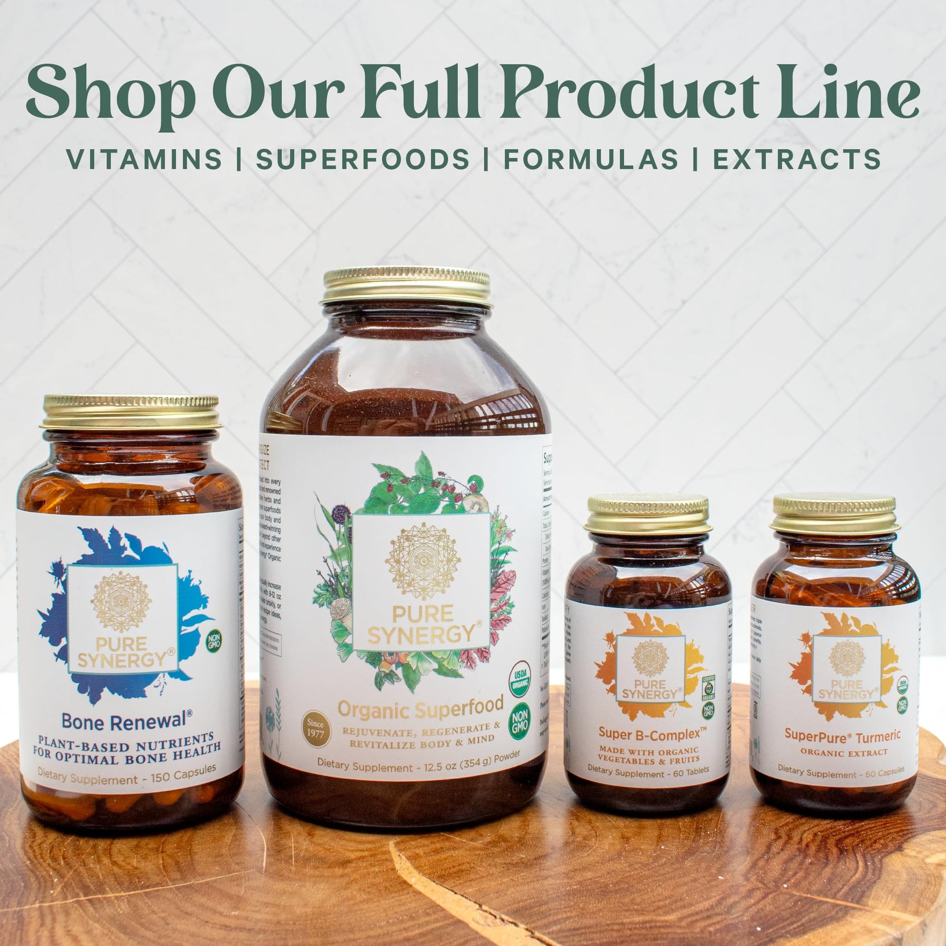 Línea completa productos PURE SYNERGY