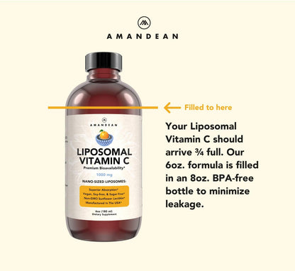 Liposomal Vitamina C AMANDEAN sin ingredientes artificiales