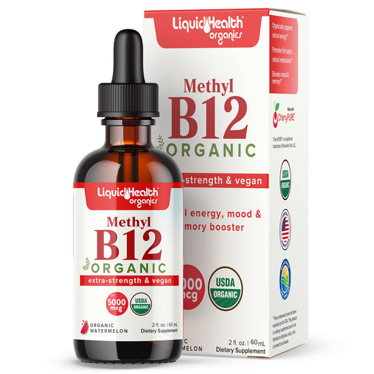 LIQUIDHEALTH vitamina b12 líquida orgánica botella