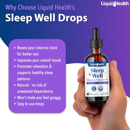 LIQUIDHEALTH gotas vitamina B12 5000 mcg con melatonina herbal
