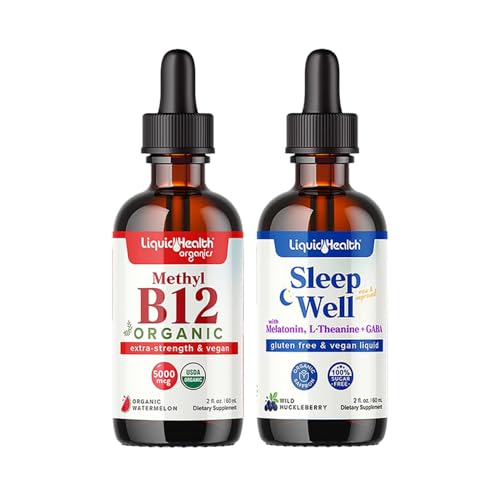 LIQUIDHEALTH gotas líquidas vitamina B12 para energía y sueño