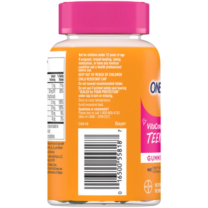 Lista de ingredientes de gomitas multivitamínicas