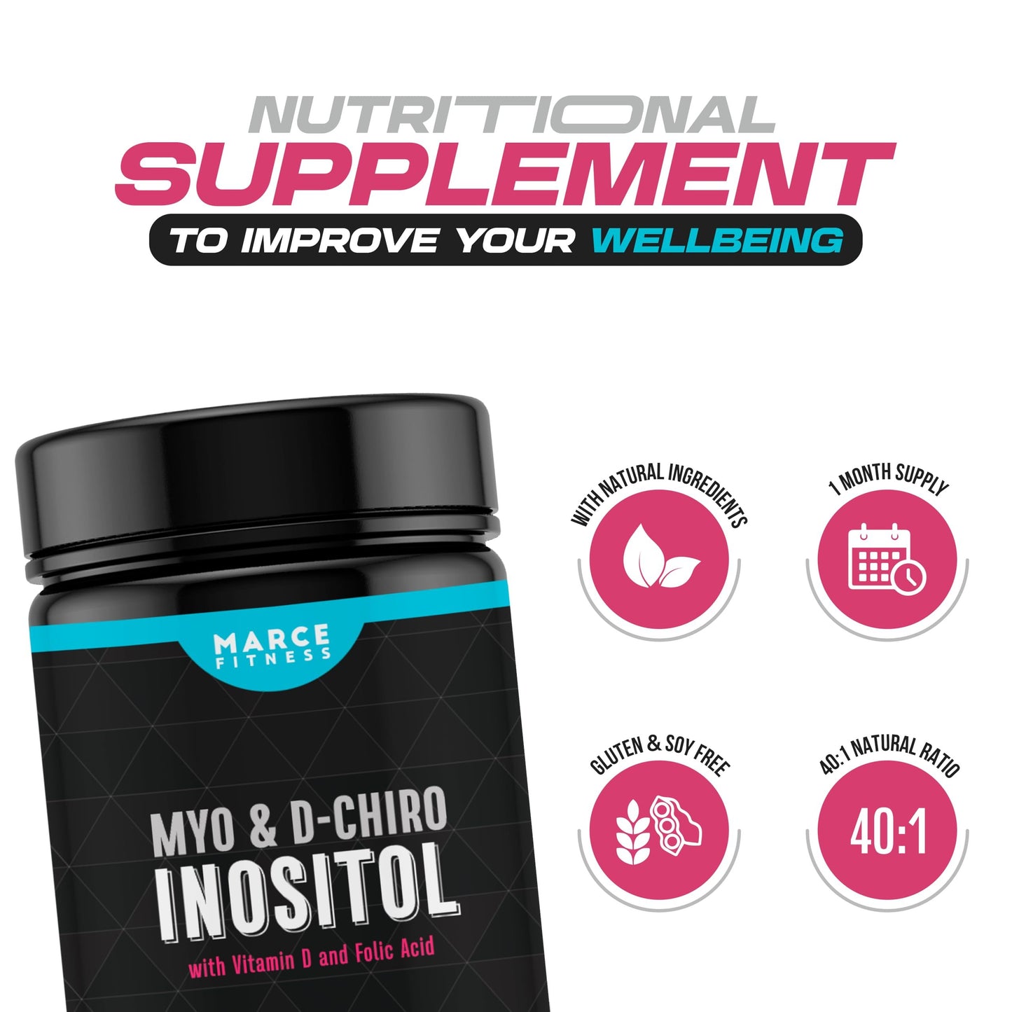 Lista ingredientes MARCE FITNESS Mio y D-Ciro Inositol