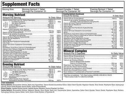 lista de ingredientes de suplementos diarios clientele