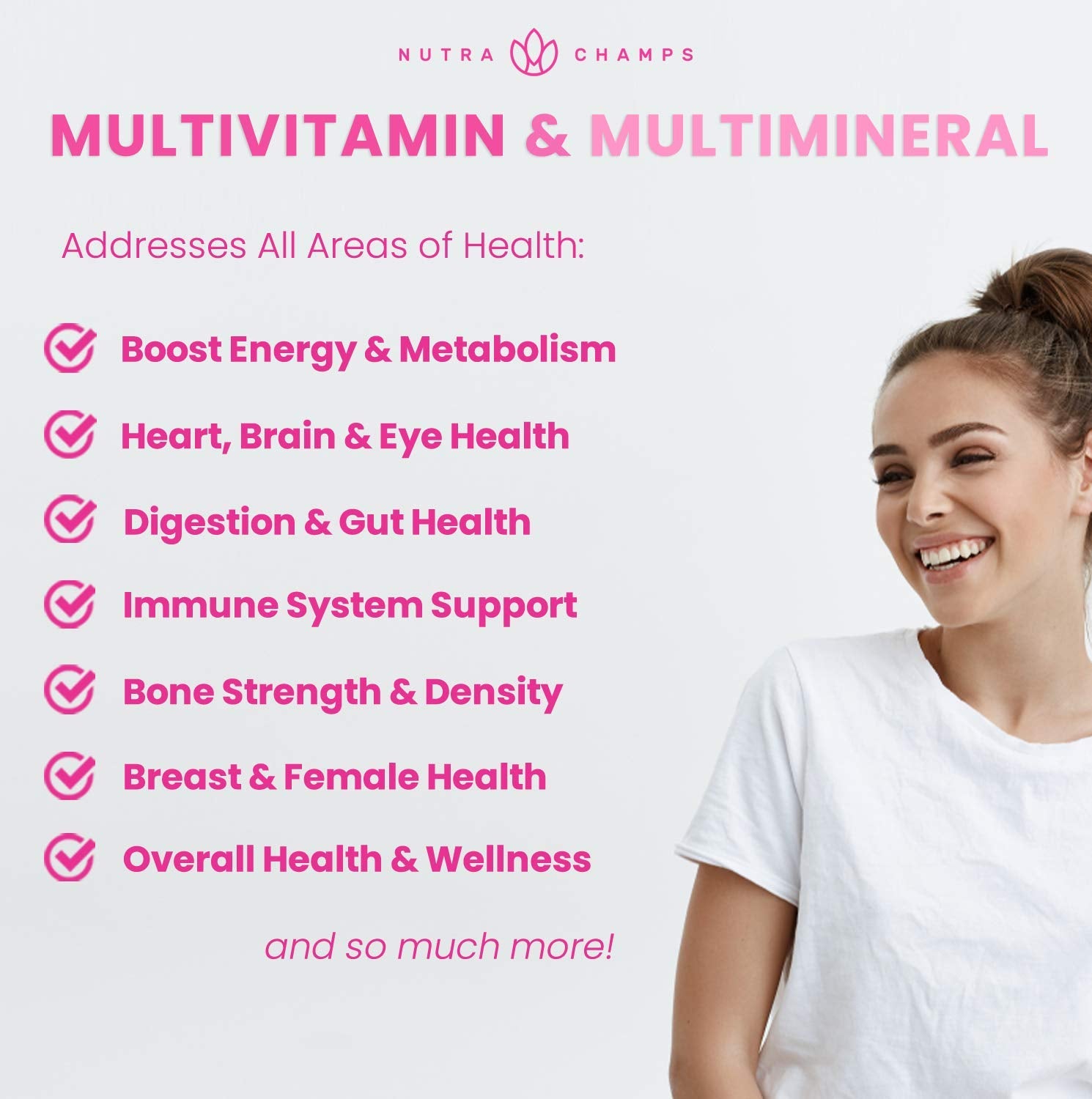 Lista de salud completa con multivitaminas