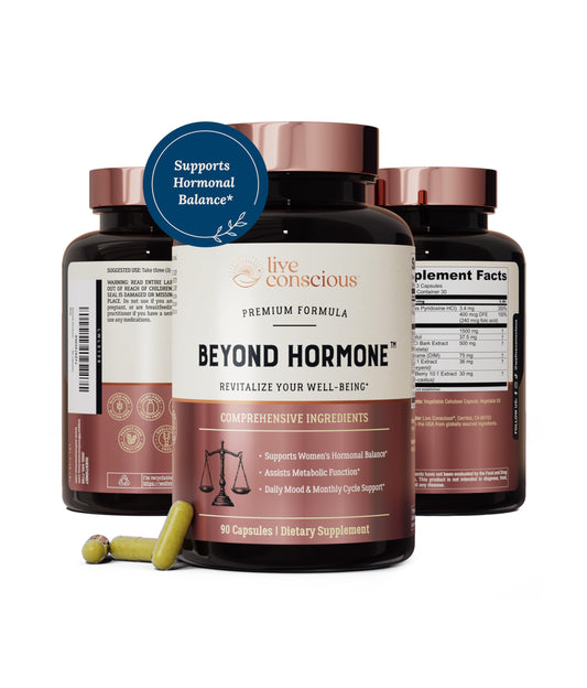 Live Conscious Beyond Hormone suplemento diario para mujeres menopausia