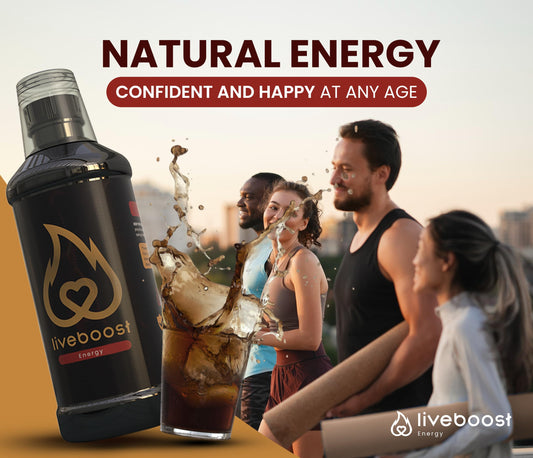 botella LIVEBOOST con personas activas
