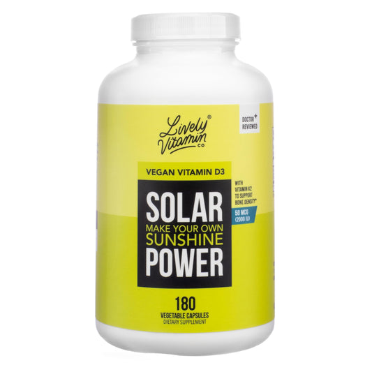 Botella LIVELY VITAMIN CO vitamina D3 2000 IU con K MK7
