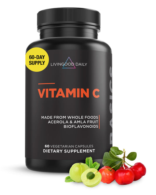 Livingood Daily cápsulas vitamina C 3 en 1 alimentos integrales