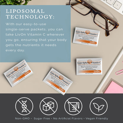 LivOn Laboratories suplemento paquete múltiple de vitamina c liposomal