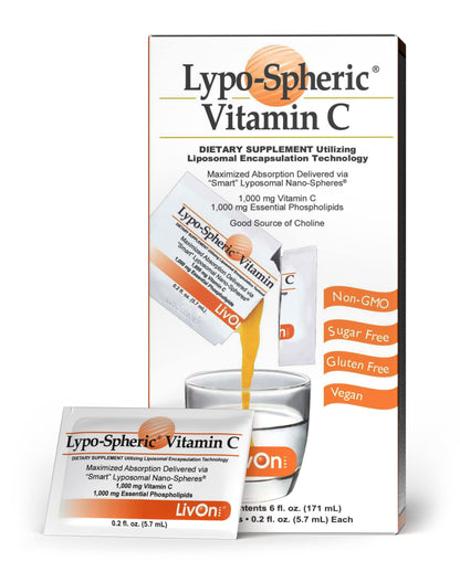 LivOn Laboratories vitamina c liposomal paquete 30 sobres