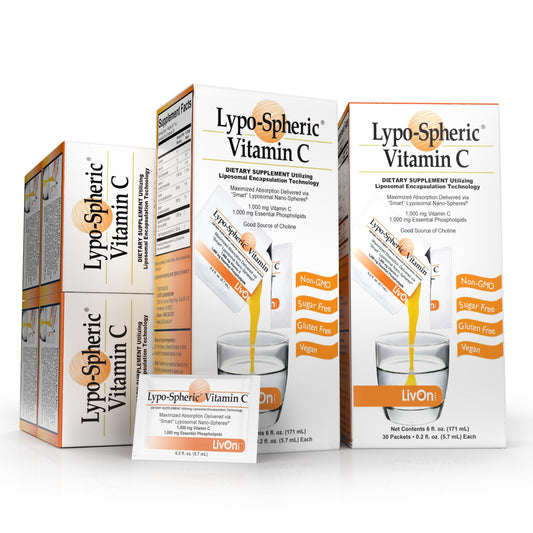 LivOn Laboratories Vitamina C Lypo-Spheric 180 sobres paquete