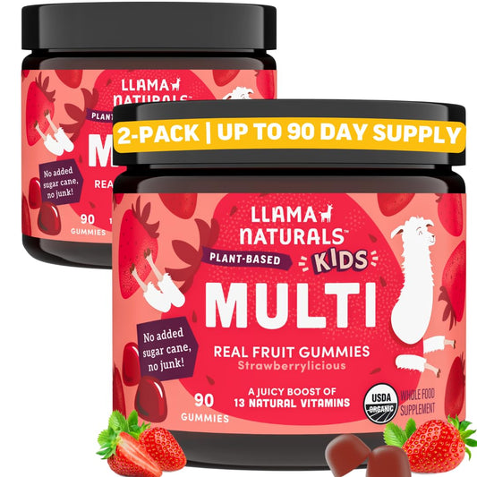 Llama Naturals multivitamínico para niños con vitaminas naturales.