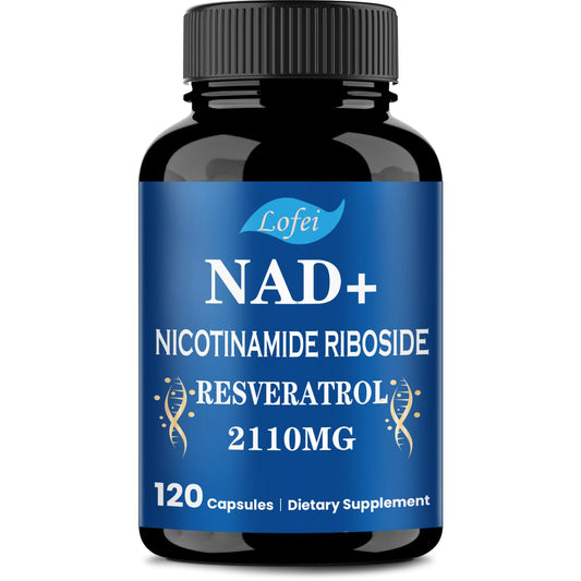 Botella de suplemento NAD+ liposomal Lofei 120 cápsulas