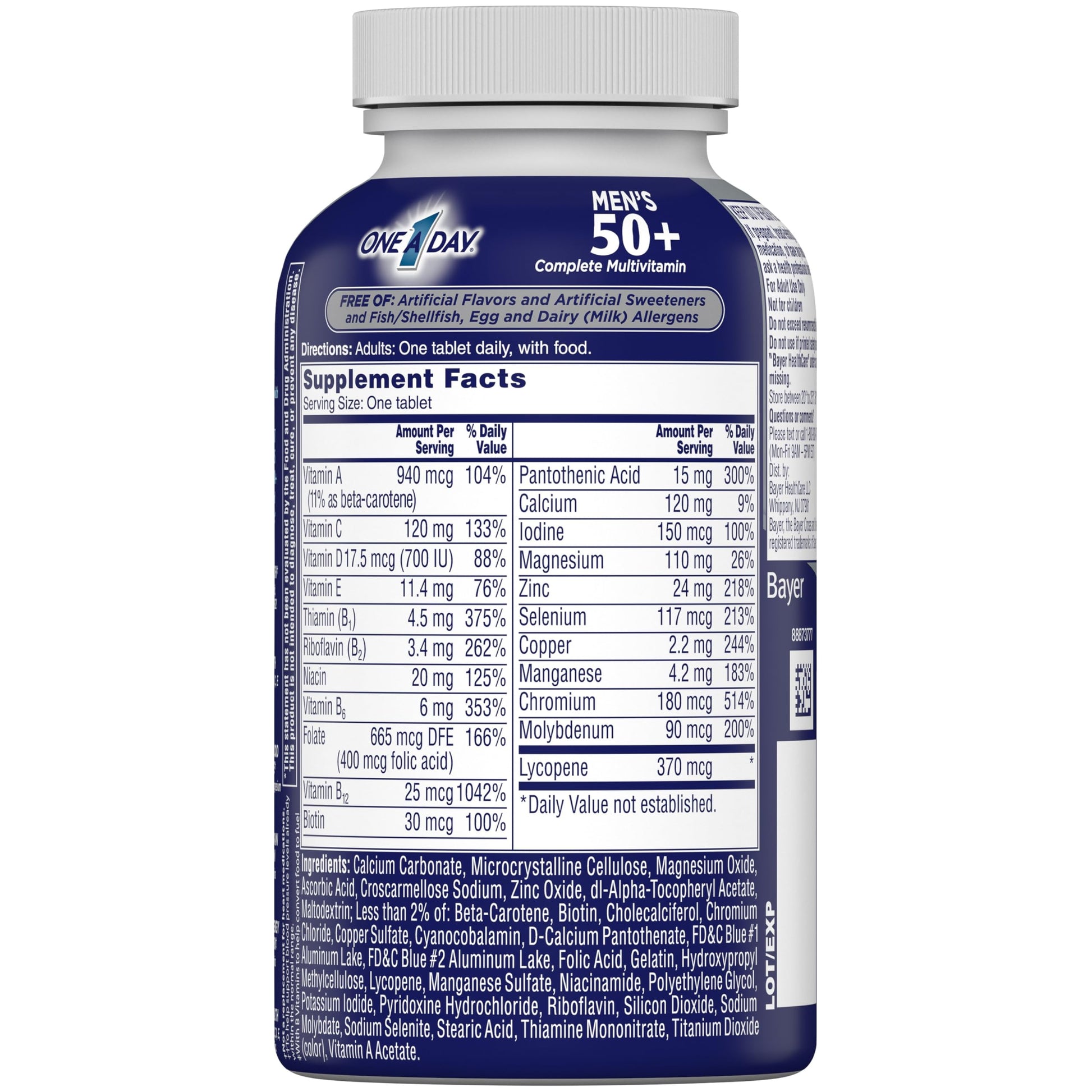 Logo One A Day en la botella de multivitaminas