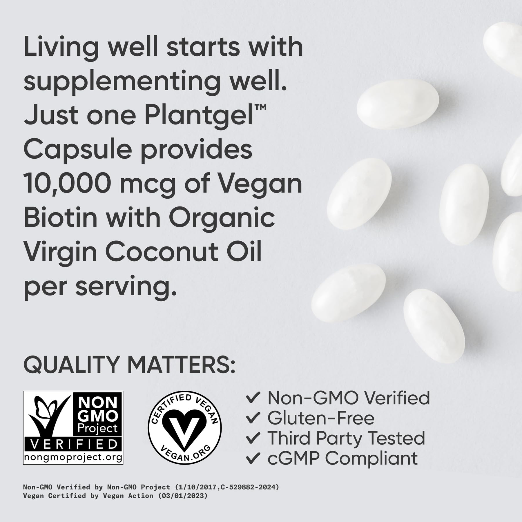 Logo Sports Research en suplemento biotina vegana 2,500mcg
