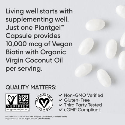 Logo Sports Research en suplemento biotina vegana 2,500mcg