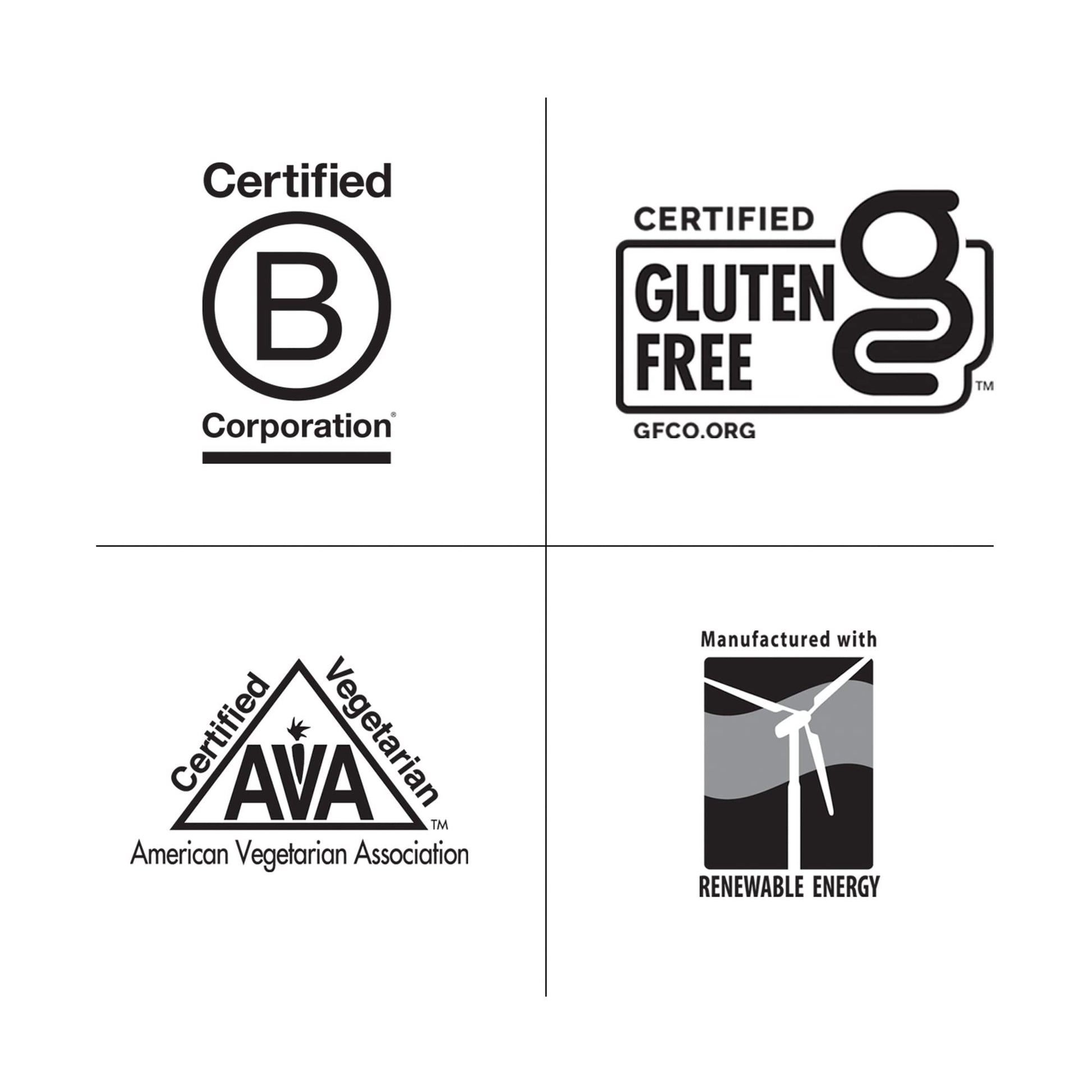 Logos certificación Country Life aminoácidos cápsulas
