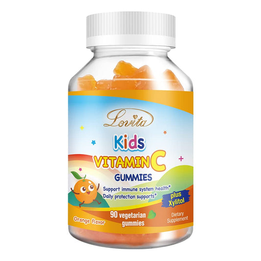 Lovita gomitas veganas vitamina c para niños paquete 90 unidades