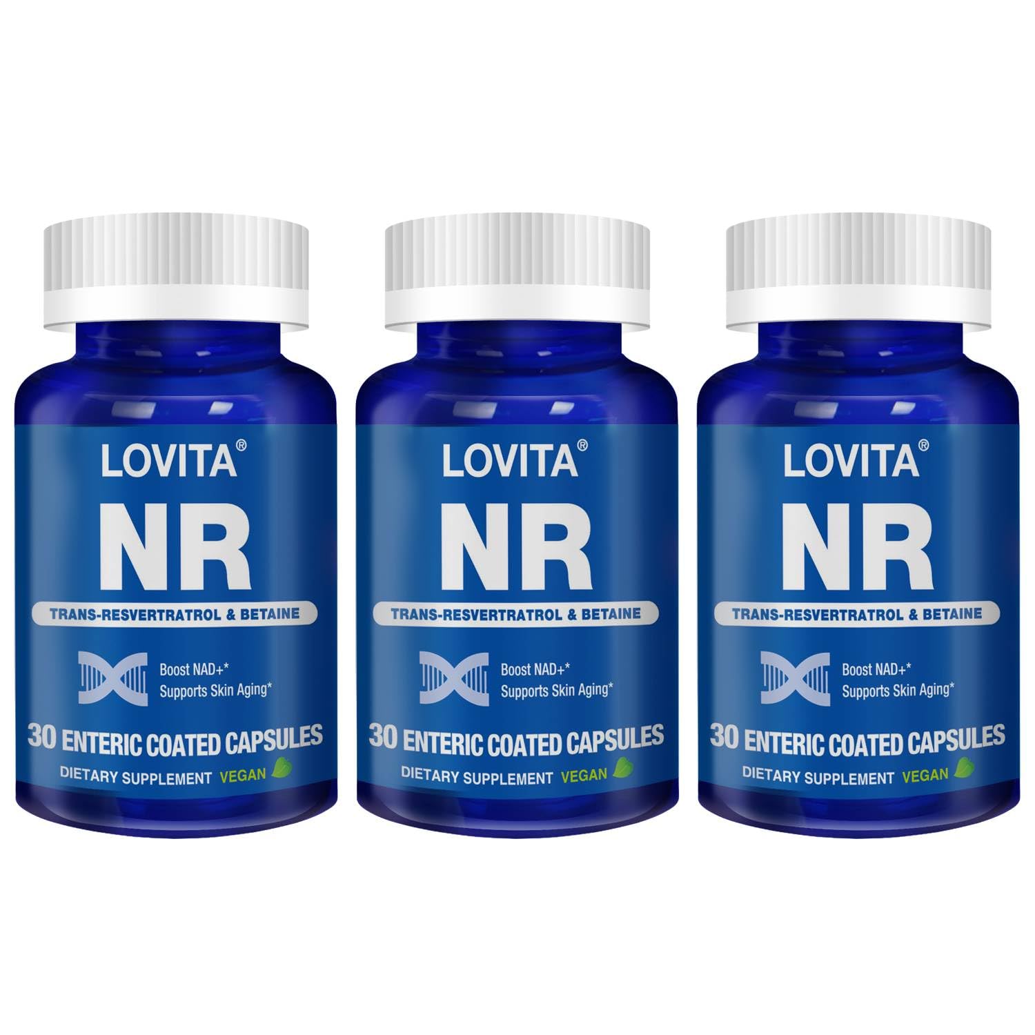 Paquete Lovita NR Ribósido de Nicotinamida 350 mg 30 cápsulas