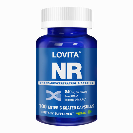 Lovita NR suplemento NAD 840 mg cápsula vegana recubrimiento entérico