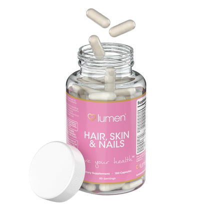 Lumen Naturals suplemento para cabello piel y uñas 180 cápsulas