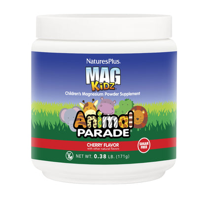 Suplemento magnesio para niños MagKidz sabor cereza polvo