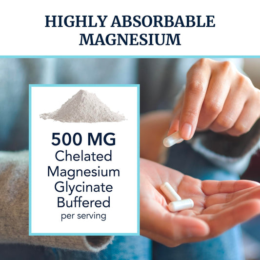 Etiqueta del Magnesio Glycinato 500 mg