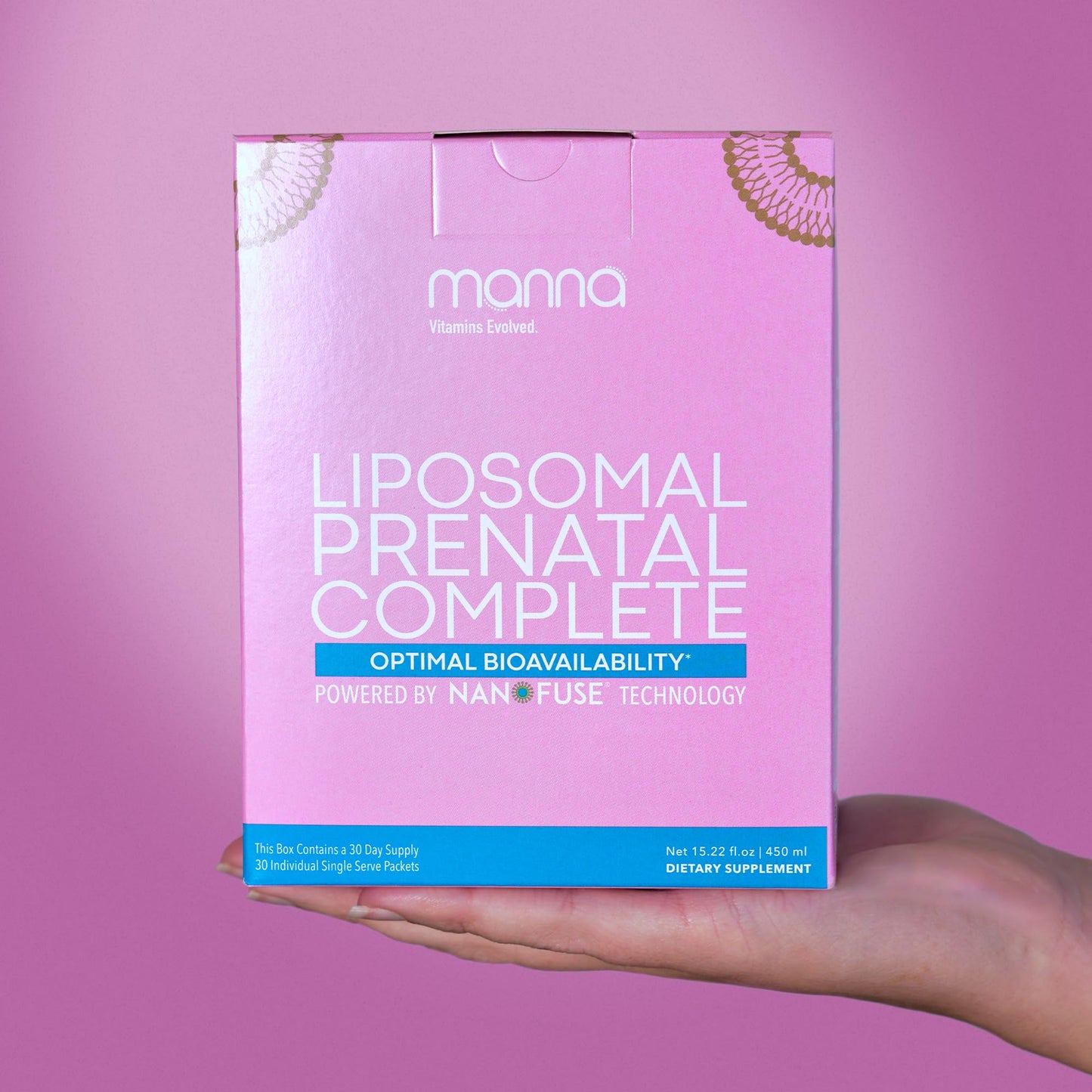Manna vitaminas prenatales liposomales líquido 30 días
