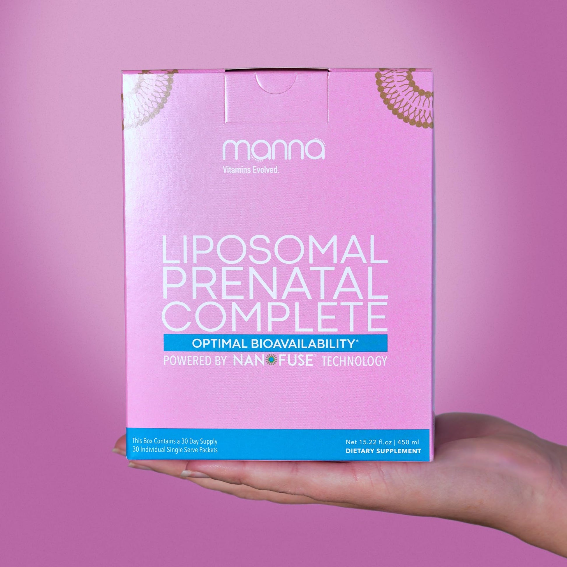 Manna vitaminas prenatales liposomales líquido 30 días