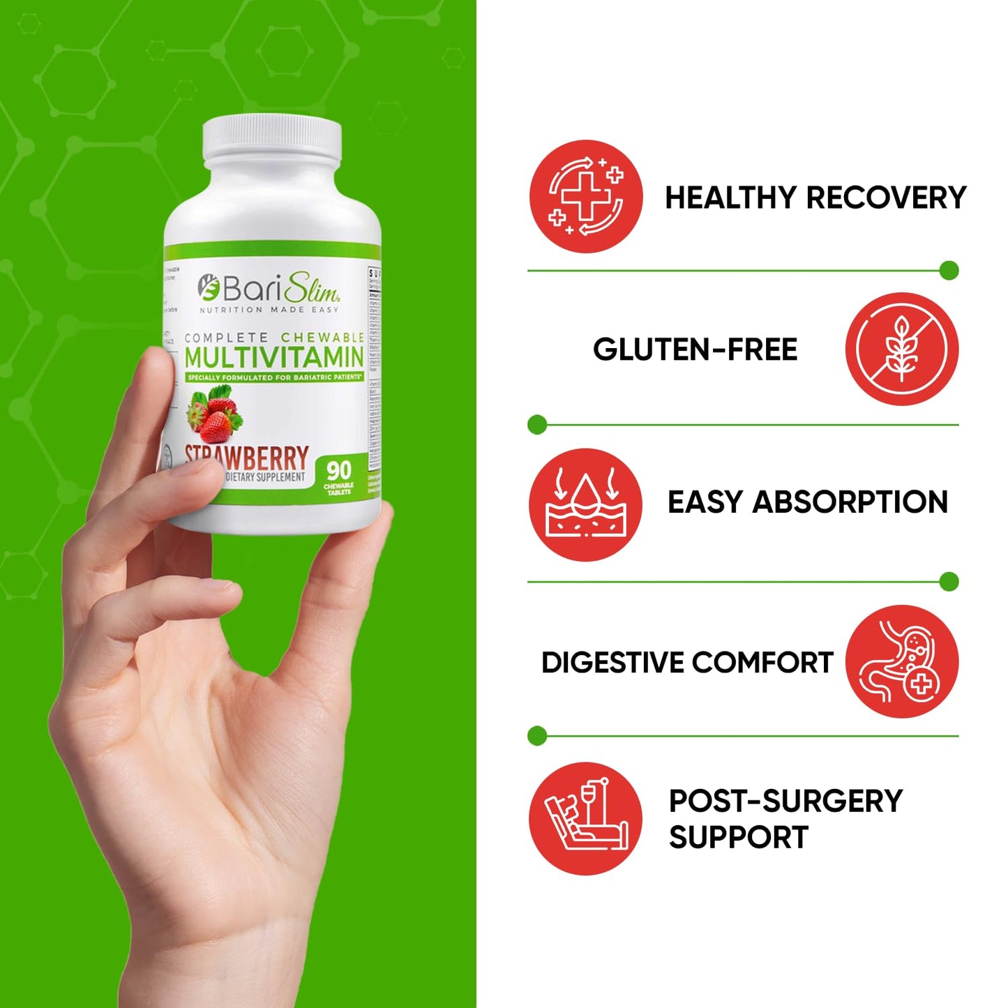 Marca BariSlim confiable para suplementos post bypass