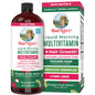 Botella de multivitamínico líquido MaryRuth con Lustriva para crecimiento de cabello.