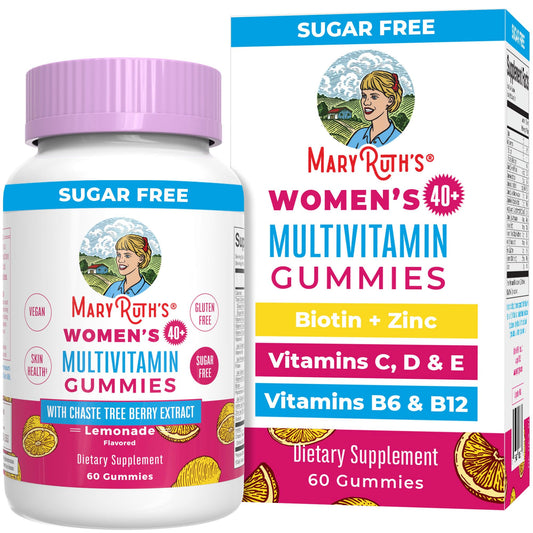 Botella y caja MaryRuth Organics gomitas multivitaminas mujeres