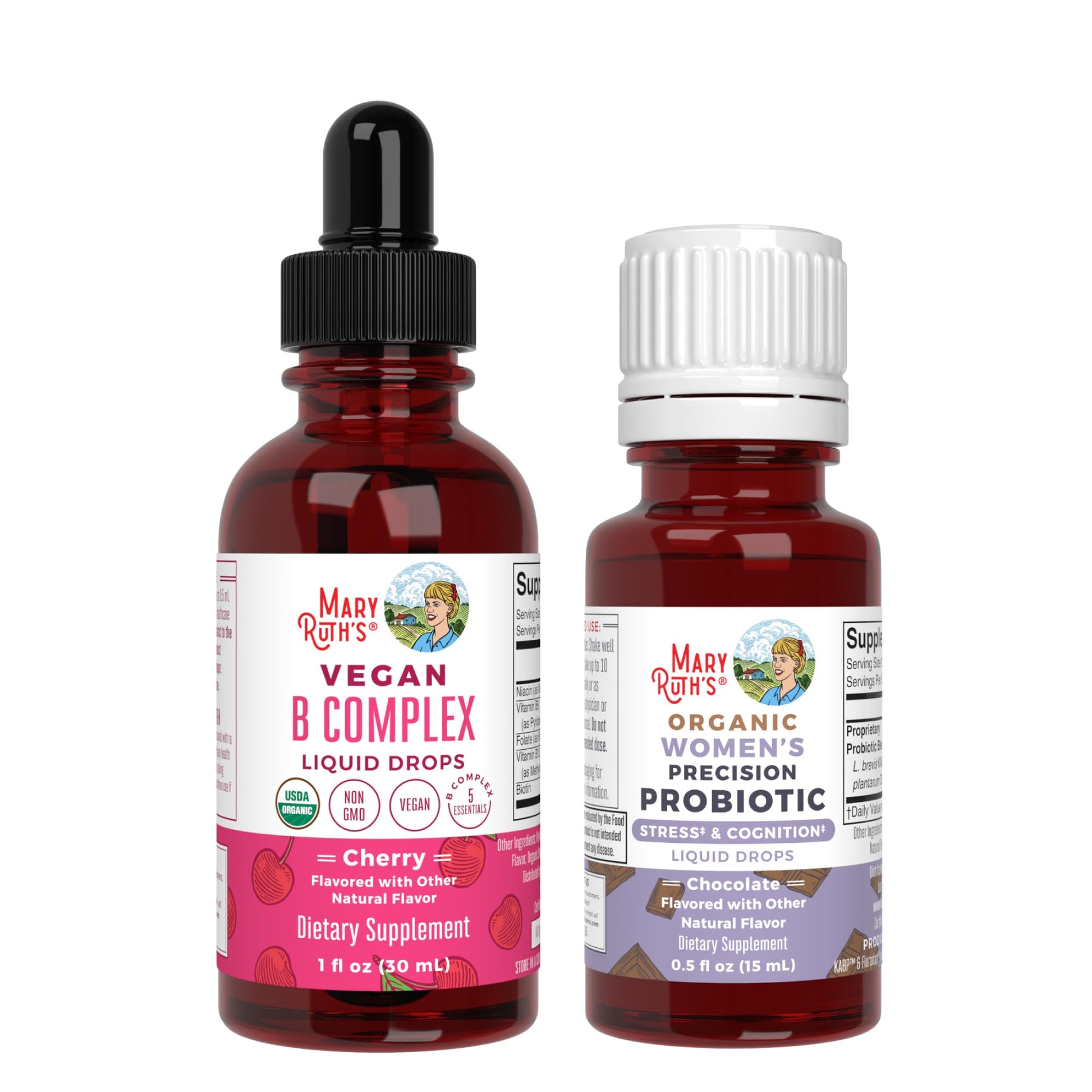 MaryRuth Organics gotas probióticas para estrés y cognición para mujeres